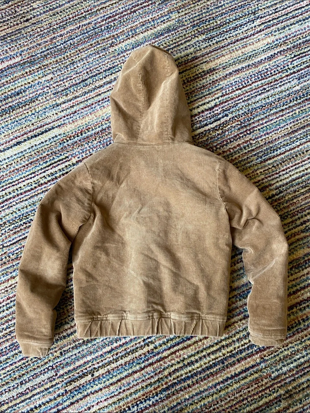 GAP Kids Tan Corduroy Hooded Zip Jacket